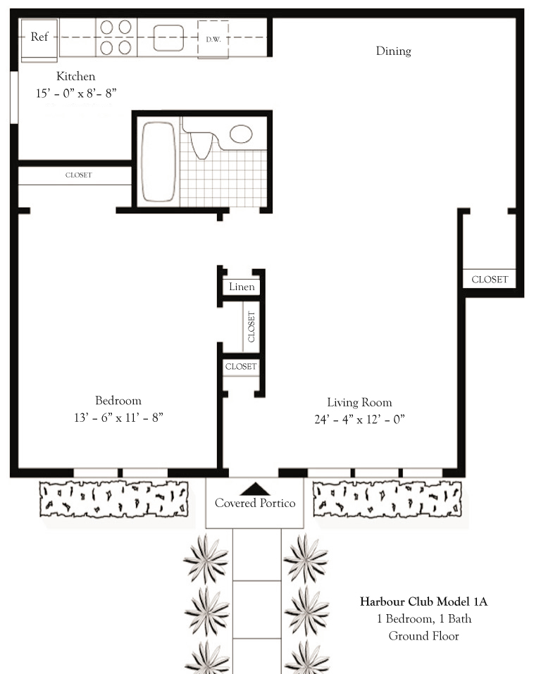 One Bedroom One Bath - Ground Floor